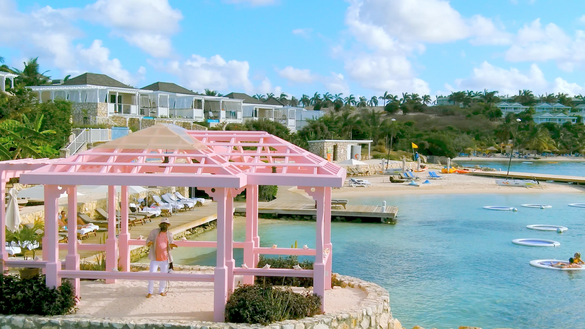 Causion on location at Hammock Cove Antigua while shooting the just released “Antigua Me Come From” video. The song is a collaboration between the reggae artist and Elite Island Resorts and will serve as the destination's summer travel campaign.