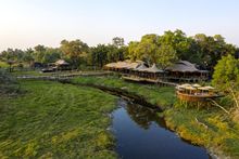Xigera Safari Lodge in the heart of the Okavango Delta 