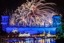 Firework Dresden Castle Night