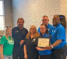 Hampton Inn Amelia Island receiving Audubon International Green Lodging Certification