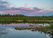 Photo taken at 1 am during Midnight Sun Season in Fairbanks, Alaska.
