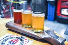 Flight of beer at Star Spangled Brewing Company