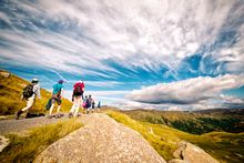 Walkers in Snowdonia National Park