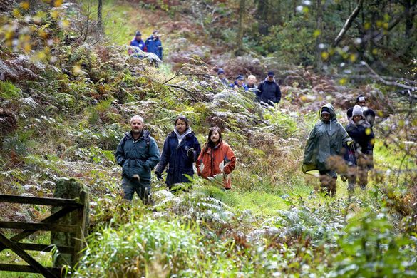 Walkers in the Peak District National Park