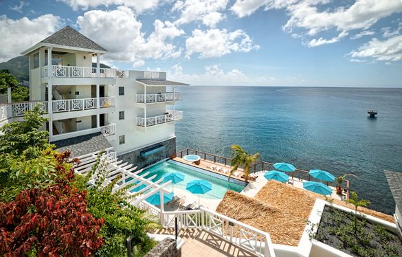Set on the shores of the Caribbean Sea, Fort Young Hotel & Dive Resort Set on the shores of the Caribbean Sea, Fort Young Hotel & Dive Resort