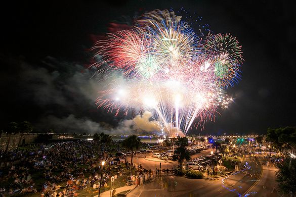 Fireworks over the Matanzas