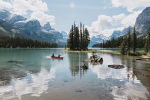 Canoeing at Spirit Island