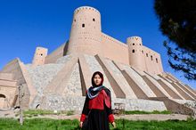 Fatima Haidari, Afghanistan's first and only female tour guide, in Herat