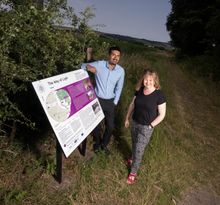 Sanjay Gidda, digital marketing assistant at Ushaw Historic House, Chapels and Gardens, and Cllr Elizabeth Scott, Durham County Council’s Cabinet member for economy and partnerships and a director of the Visit County Durham Limited board, at one of the ne
