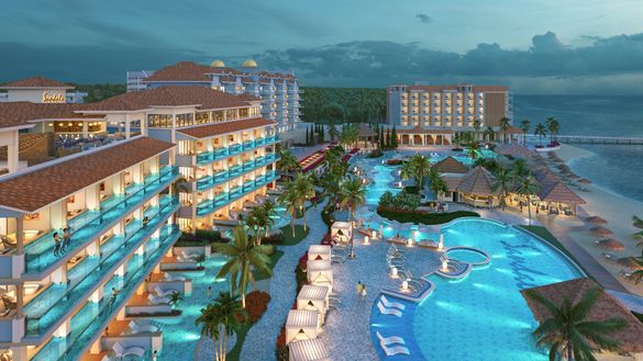 Oceanfront glass balconies will offer guests uncompromising views of the Caribbean Sea at the all-new Sandals Dunn’s River in Ocho Rios, Jamaica Oceanfront glass balconies will offer guests uncompromising views of the Caribbean Sea at the all-new Sandals Dunn’s River in Ocho Rios, Jamaica