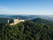 Wartburg Castle: views of Thuringian Forest