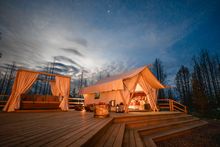Stargazing at Star Camp, Siwash Lake Luxury Guest Ranch, British Columbia
