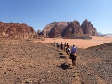 Pass through empty valleys, towering canyons and sleep under the stars, horse riding in Jordan