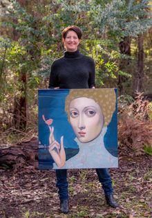 Painter Lauren Wilhelm 