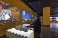 Jacolby Satterwhite, Dawn, 2022. Installation view, Cleveland Institute of Art