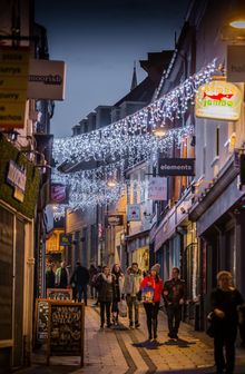 Christmas shopping in the Norwich Lanes
