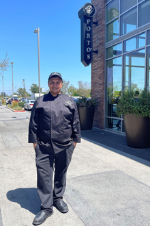 Romuald Guiot at Porto's Bakery in Buena Park, CA