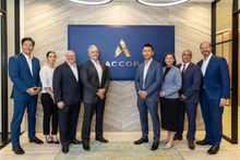 Left to right: Accor - Chris Cho, Vice President Development – Singapore, Philippines, Japan, Korea and Maldives; Lucie Tarret-Imbert, Director, Luxury Development – Southeast Asia, Japan and South Korea; Andrew Langdon, Senior Vice President Development 