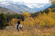 Autumn trail ride, Vista Verde Luxury Guest Ranch, Colorado