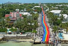 Sea-to-sea rainbow flag