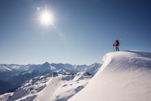 Skiing fun in Zillertal. 