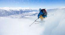 Skiing in Innsbruck. 