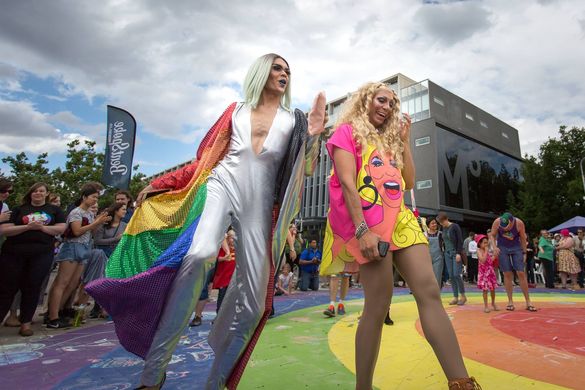 Yes!Fest at Lonsdale Street Roundabout
