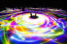 Drawing on the Water Surface Created by the Dance of Koi and People 
