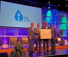 Sky Harbor presented with a Level 4 rating in the Airport Carbon Accreditation Program - photo credit Phoenix Sky harbor International Airport