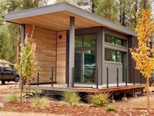 Tuckee Cabin Outdoor - photo credit Village Camp Flagstaff