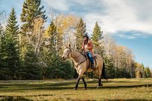 Reconnecting with nature on the trail, Painted Warrior Guest Ranch, Alberta
