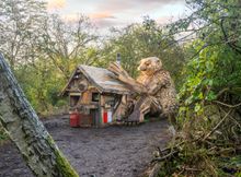 One of Danish Artist Thomas Dambo's Giants of Mandurah 