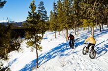 Far biking in the Yukon, Canada