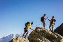 Climbing in the Austrian Alps