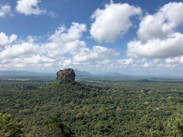 View of Sigiriya Rock from Pidurangala Rock, Sri Lanka