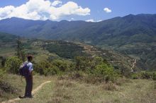 On trek - the Samtengang section of the Trans Bhutan Trail
