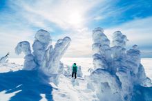 Big White resort, snow ghosts