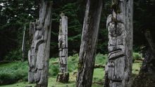 Haida Gwaii, Haida totem poles