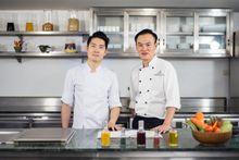 Cadence's Chef Dan Bark (left) with Chiva-Som's Executive Chef Sinchai Srivipa (right)