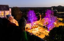 Winchester Cathedral Christmas Market Tower Aerial View