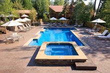 Pool view, Triple Creek Resort Ranch, Ranch Rider collection