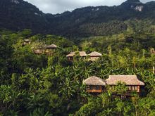 Aerial view of accommodation, Avana Retreat, Vietnam 