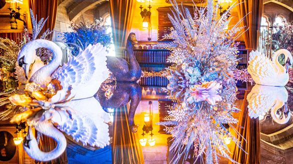 Bamburgh Castle's state rooms each have a theme from The Twelve Days of Christmas carol 