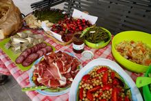 Hedonistic Hiking's trademark gourmet picnics