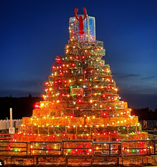 Traditional Lobster Pot Christmas Tree