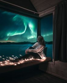 Hillside Suite, Hattvika Lodge, Northern Lights