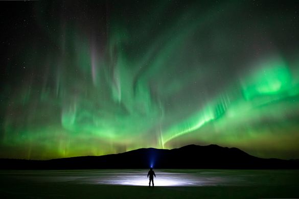 Aurora borealis in the Yukon, Canada Aurora borealis in the Yukon, Canada