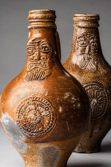 HMS Gloucester Bellarmine bottles 