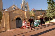 Folklórico dance in historic Old Town Albuquerque