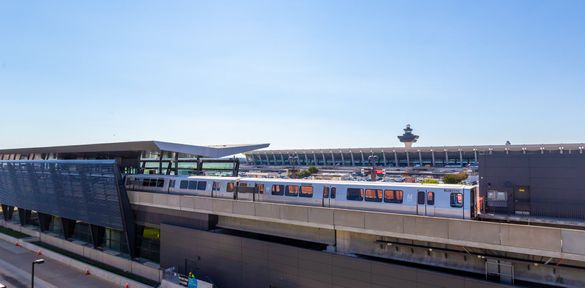 Washington Dulles Metrorail Station at Dulles International Airport
